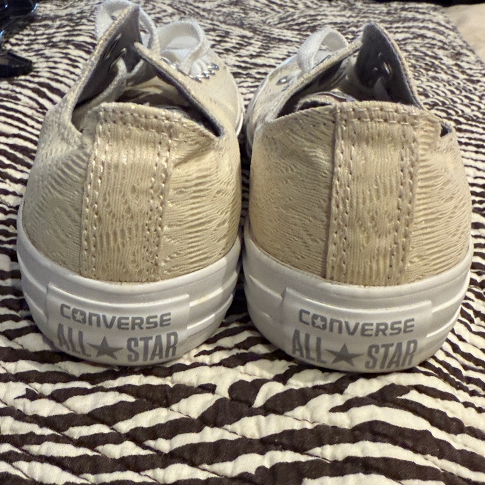 Converse All Star Beige Canvas Sneakers - Picture 12 of 12